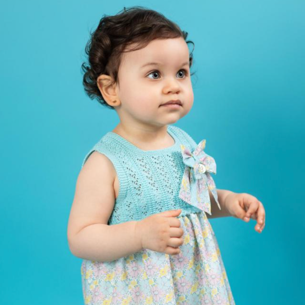 Foque Turquoise Baby Girls Dress