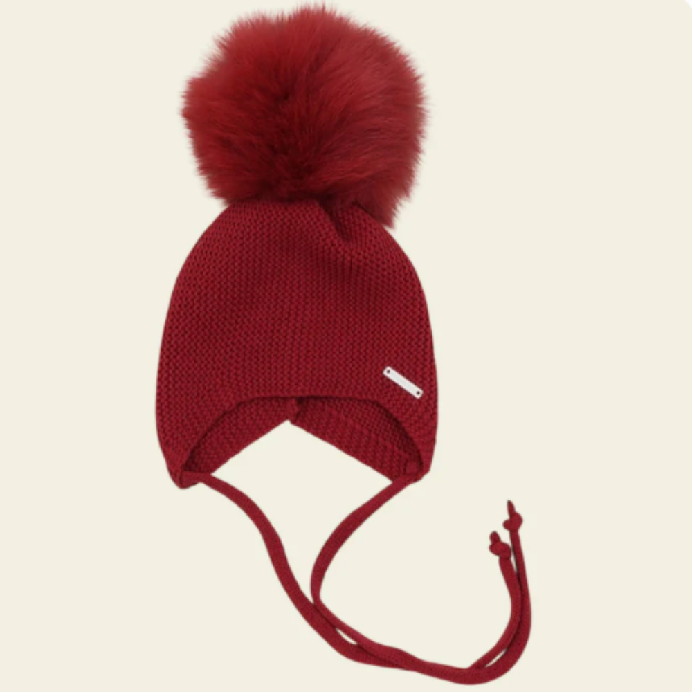 Pangasa Red Fur Tie Hat