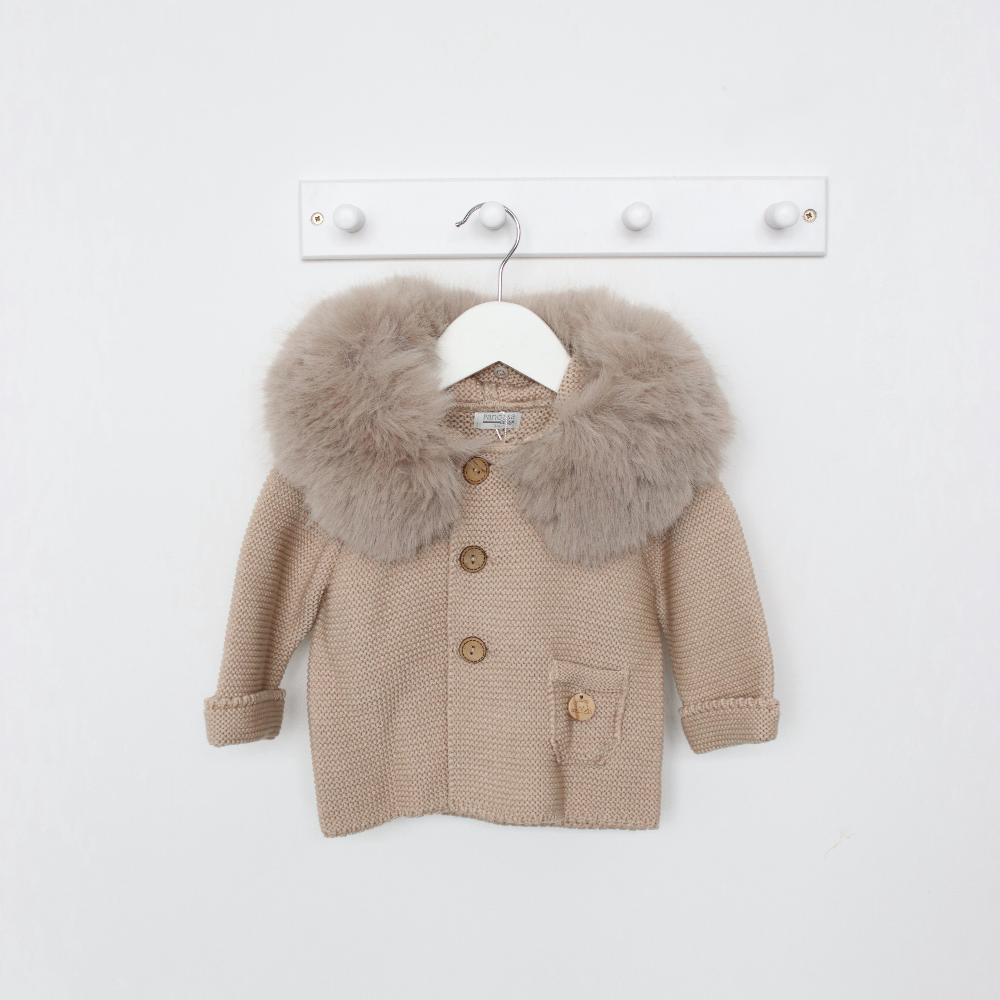 Pangasa Sand Faux Fur Jacket - Main Image