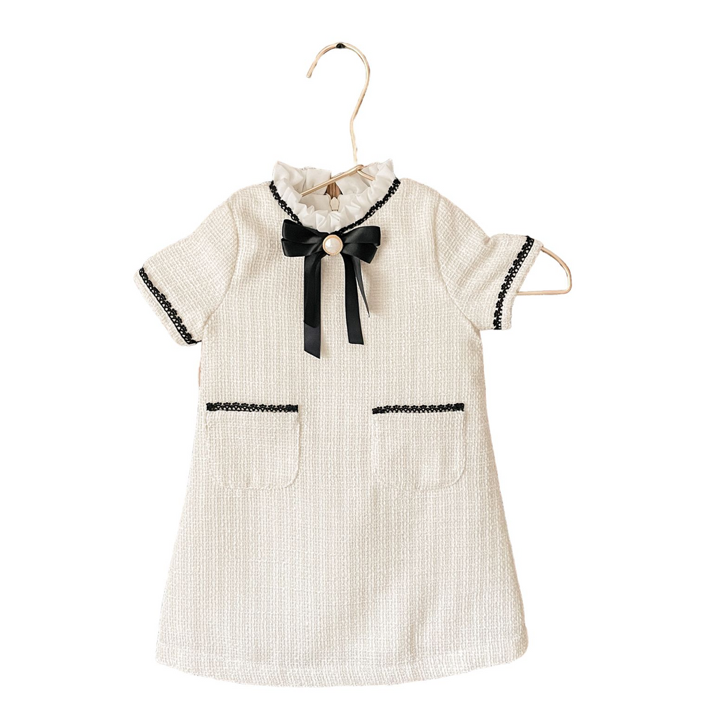 Fofettes Ivory Bow Dress