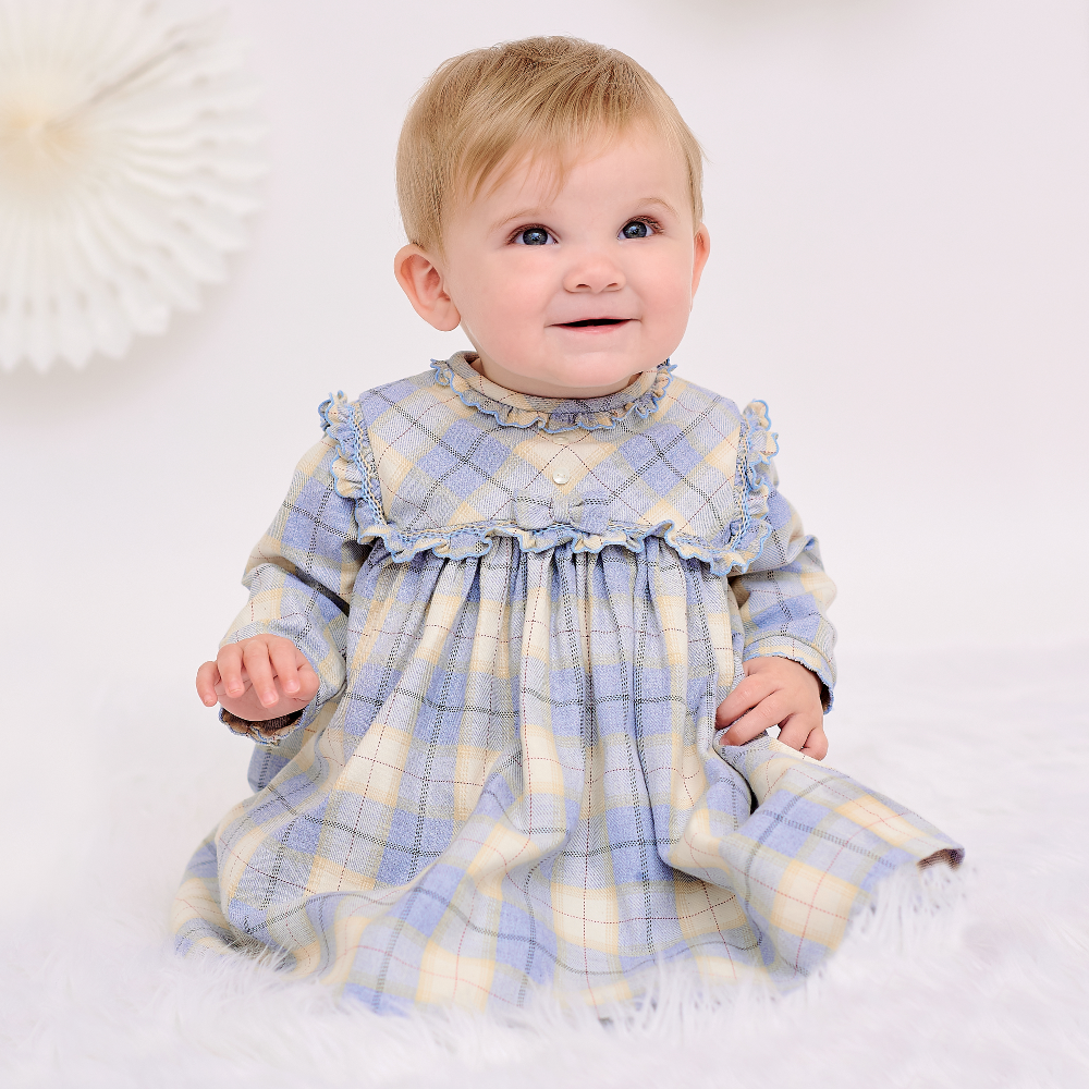 Sarah louise blue smocked 2025 dress