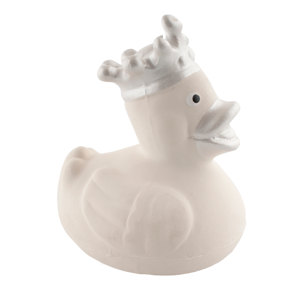 Bam Bam Deluxe Royal Rubber Duck in Ivory