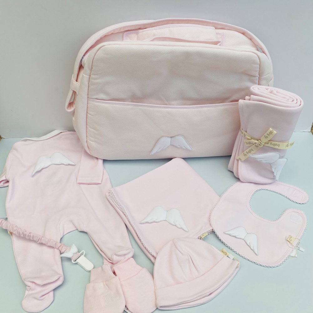 Baby Gi Angel Wings Baby Changing Bag in Pink