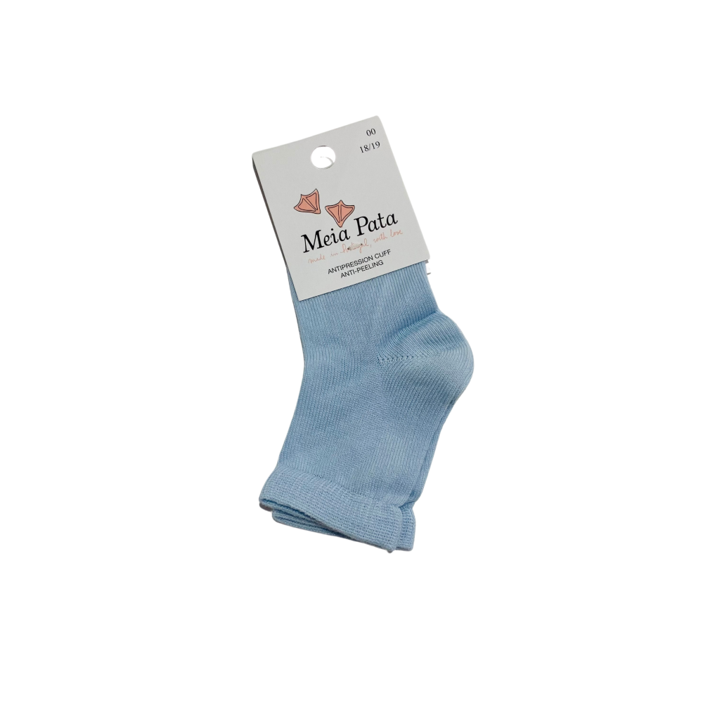 Meia Pata Baby Blue Flat Socks