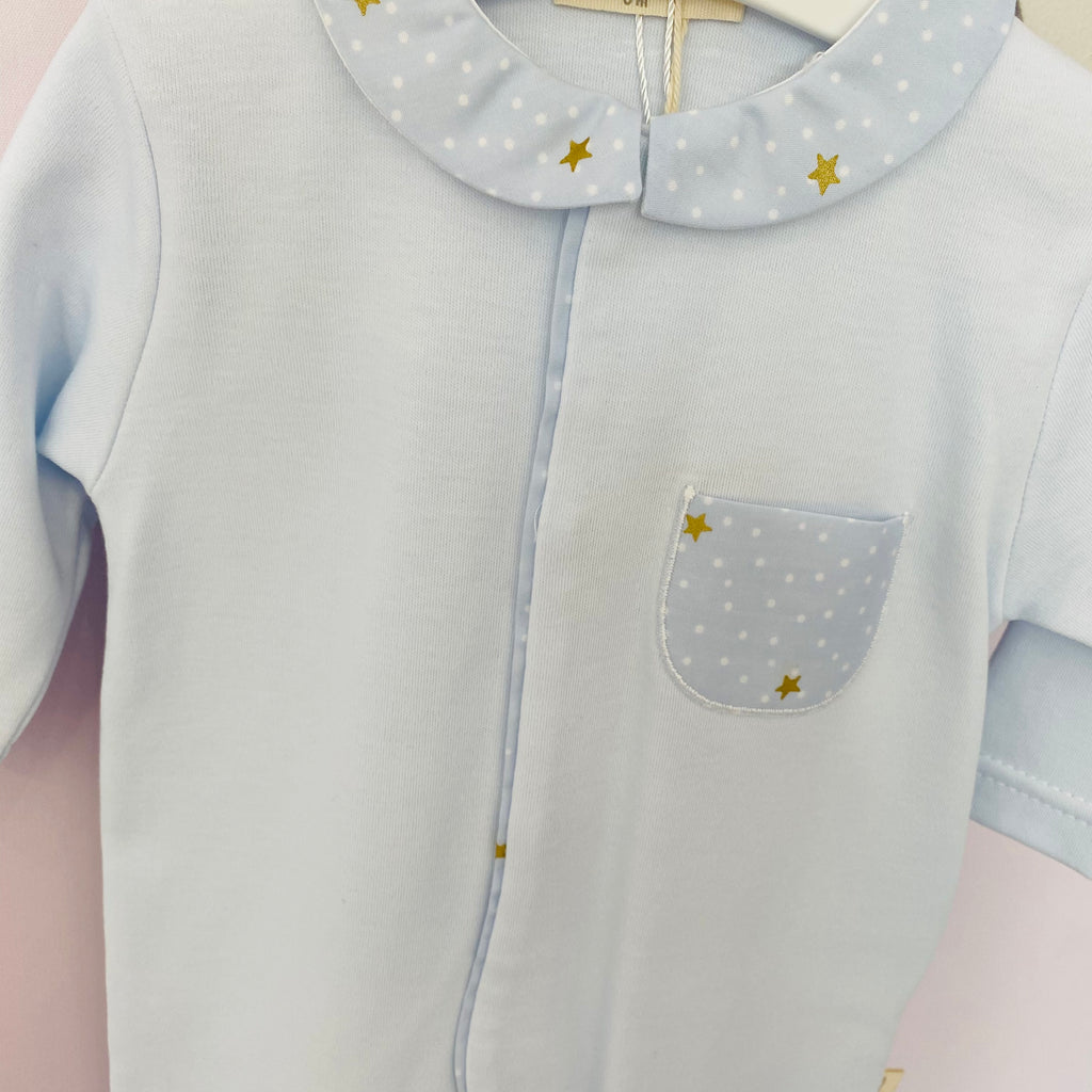 Baby Gi Dreams Blue Sleepsuit with Pocket