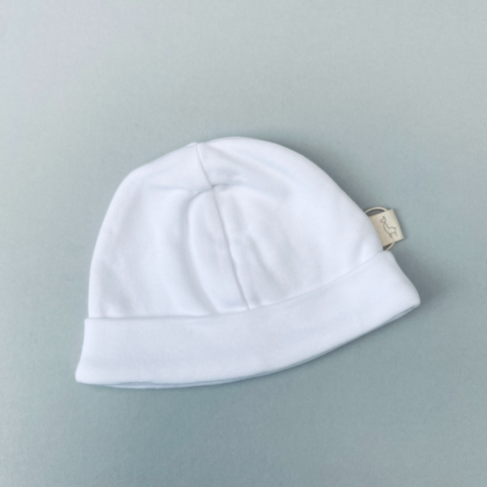 Baby Gi Cotton Hat in White