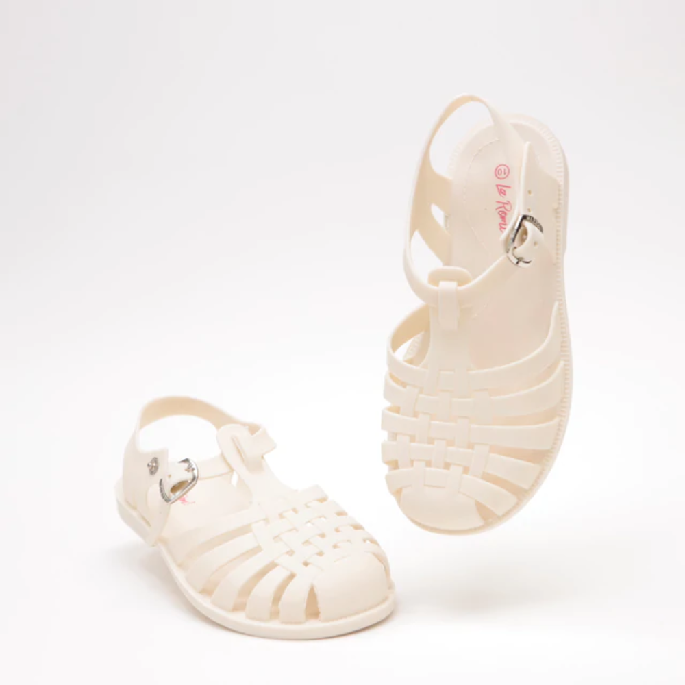 Ivory Jelly Sandals