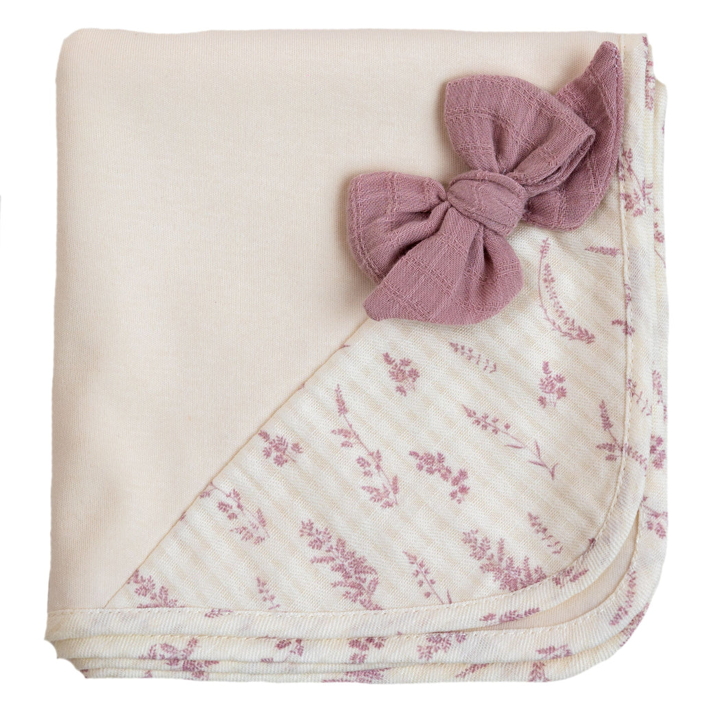 Baby Gi Ivory Lily muslin blanket