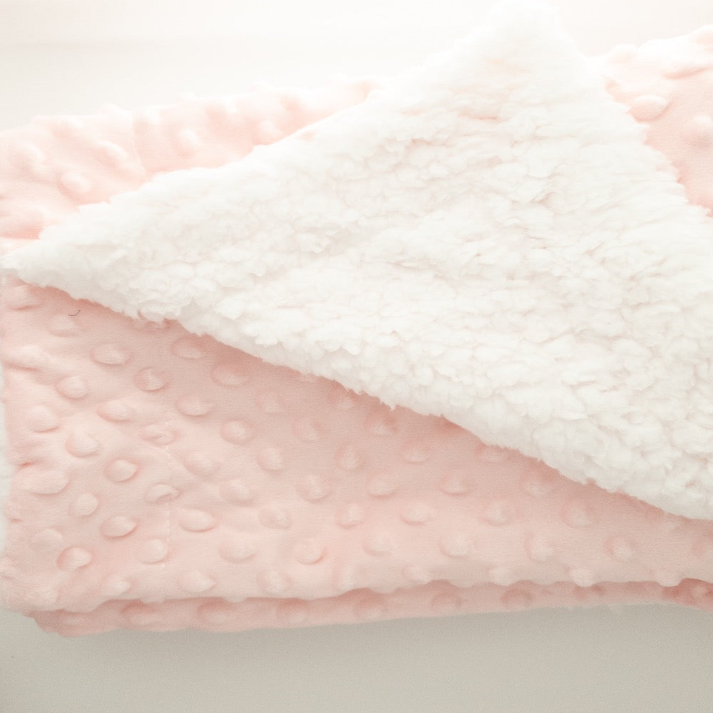 Pink deluxe Bubble Snuggle Blanket -the-wardrobe-childrens-boutique