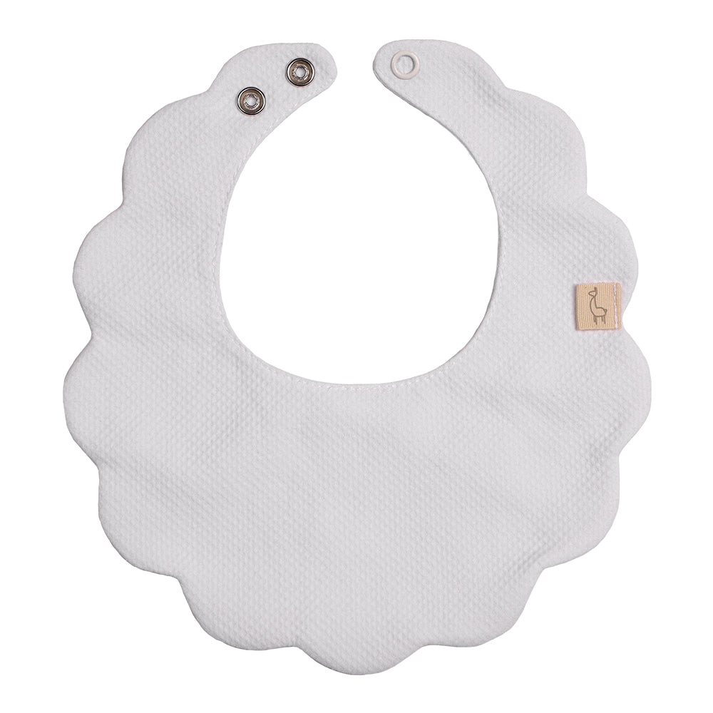 Baby Gi White Pique Bib