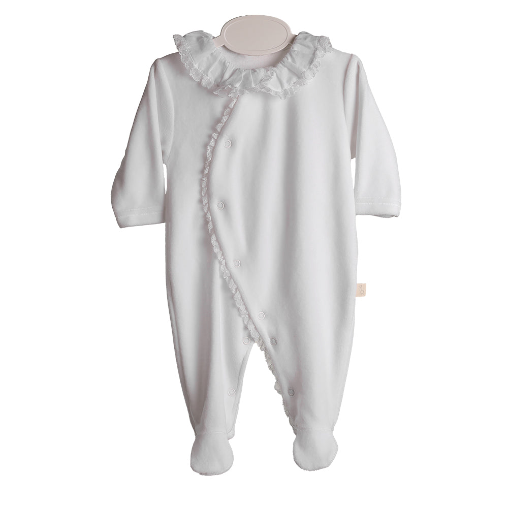 Baby Gi White Lace Sleepsuit