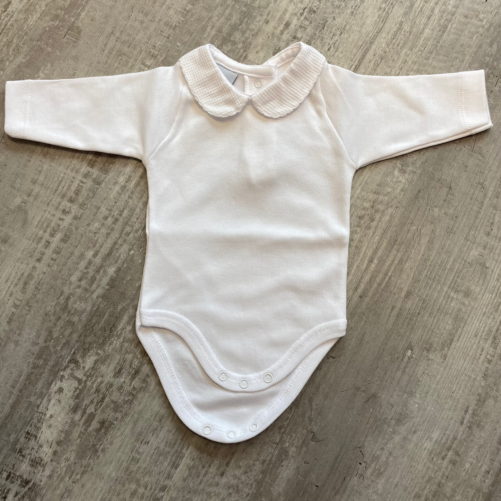 Baby vest with collar discount