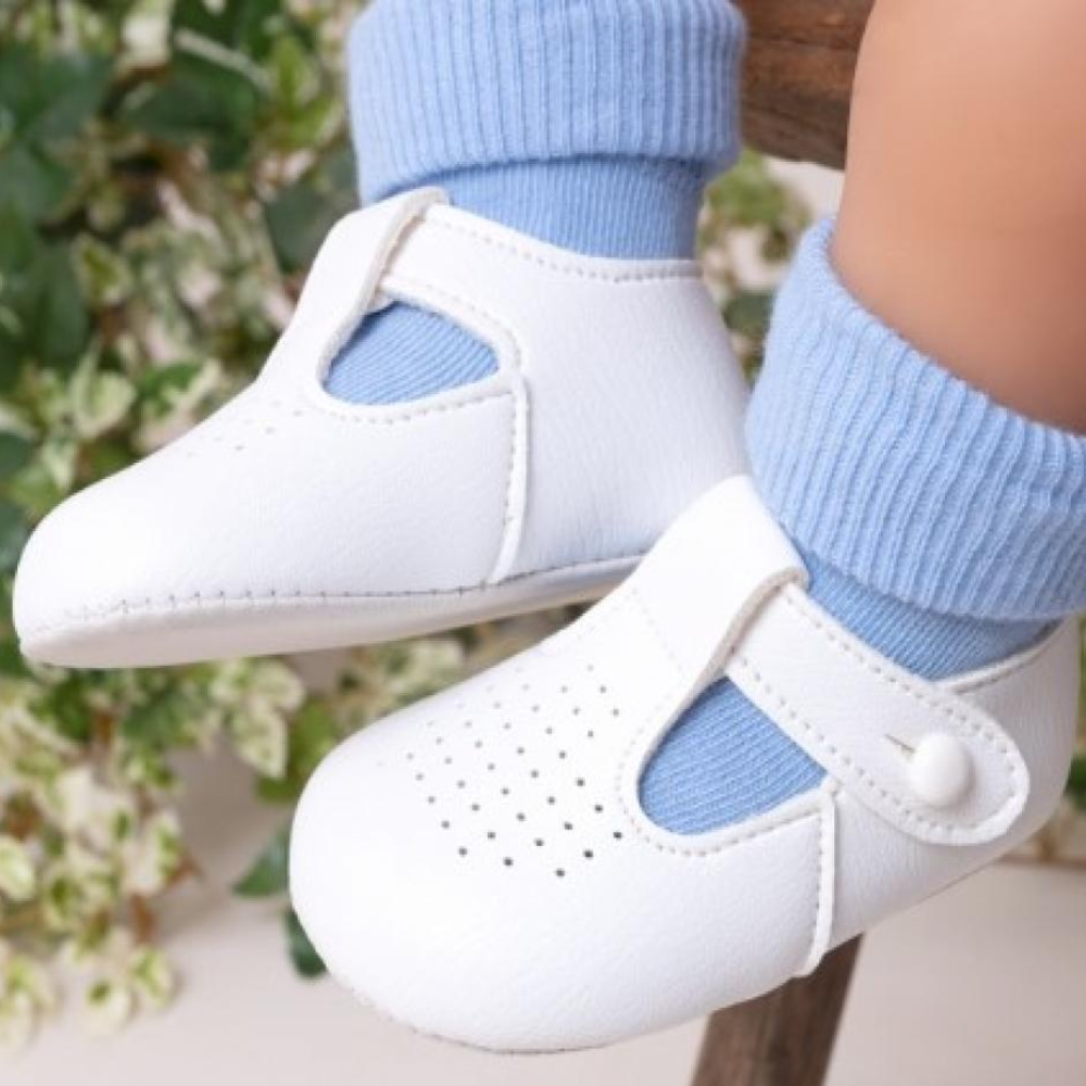 White 2025 pram shoes