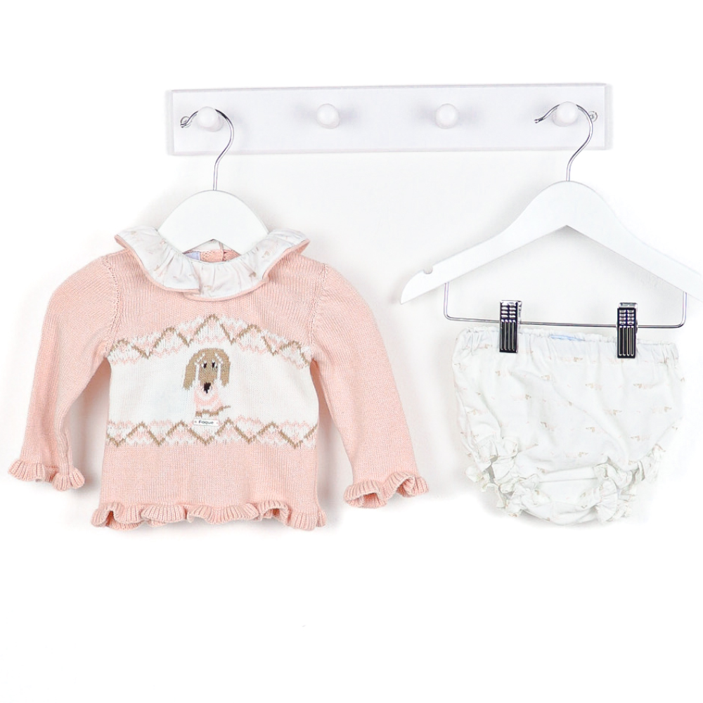 Foque Girls Knitted Jumper and Jam Pants