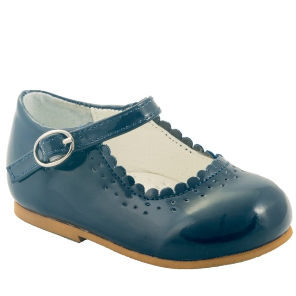 Girls navy patent shoes sales