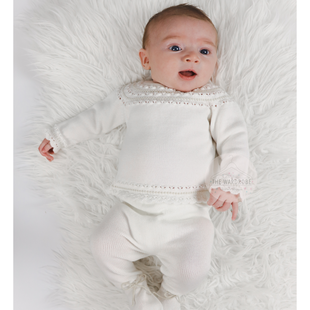 Artesania Granlei Ivory & Beige Baby Set