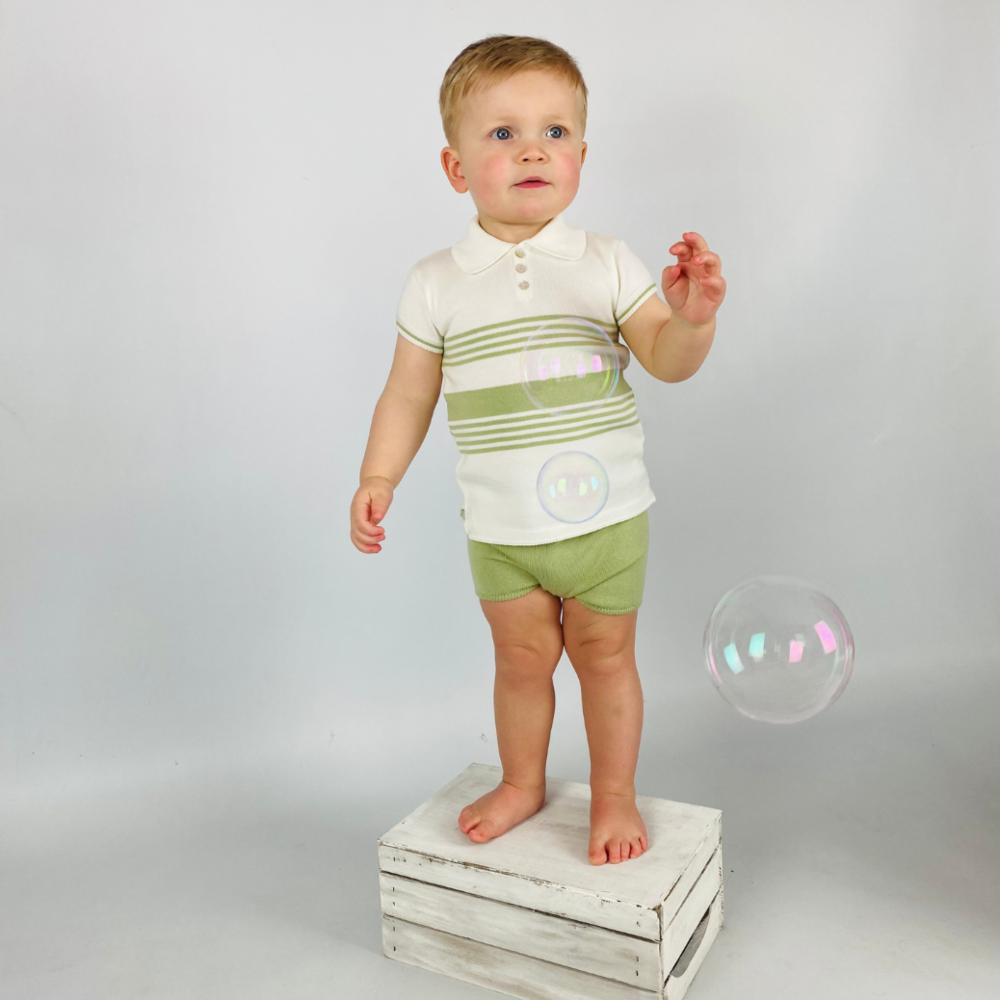 Olive green 2025 baby boy outfit