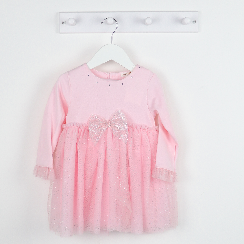 Mintini Girls Pink Sparkle Dress