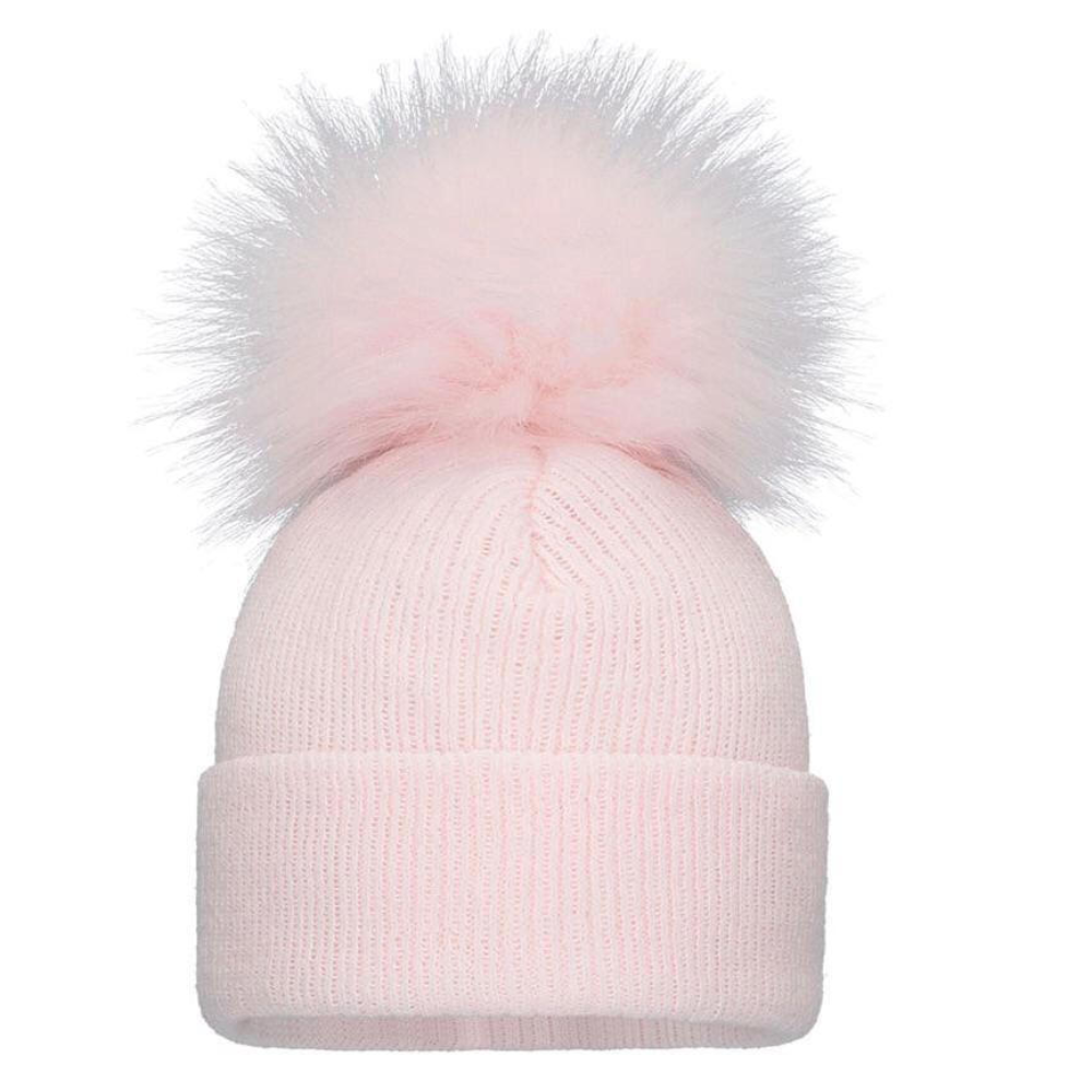 Pom Pom Envy Single Baby Knit Pink Pom Pom Hat