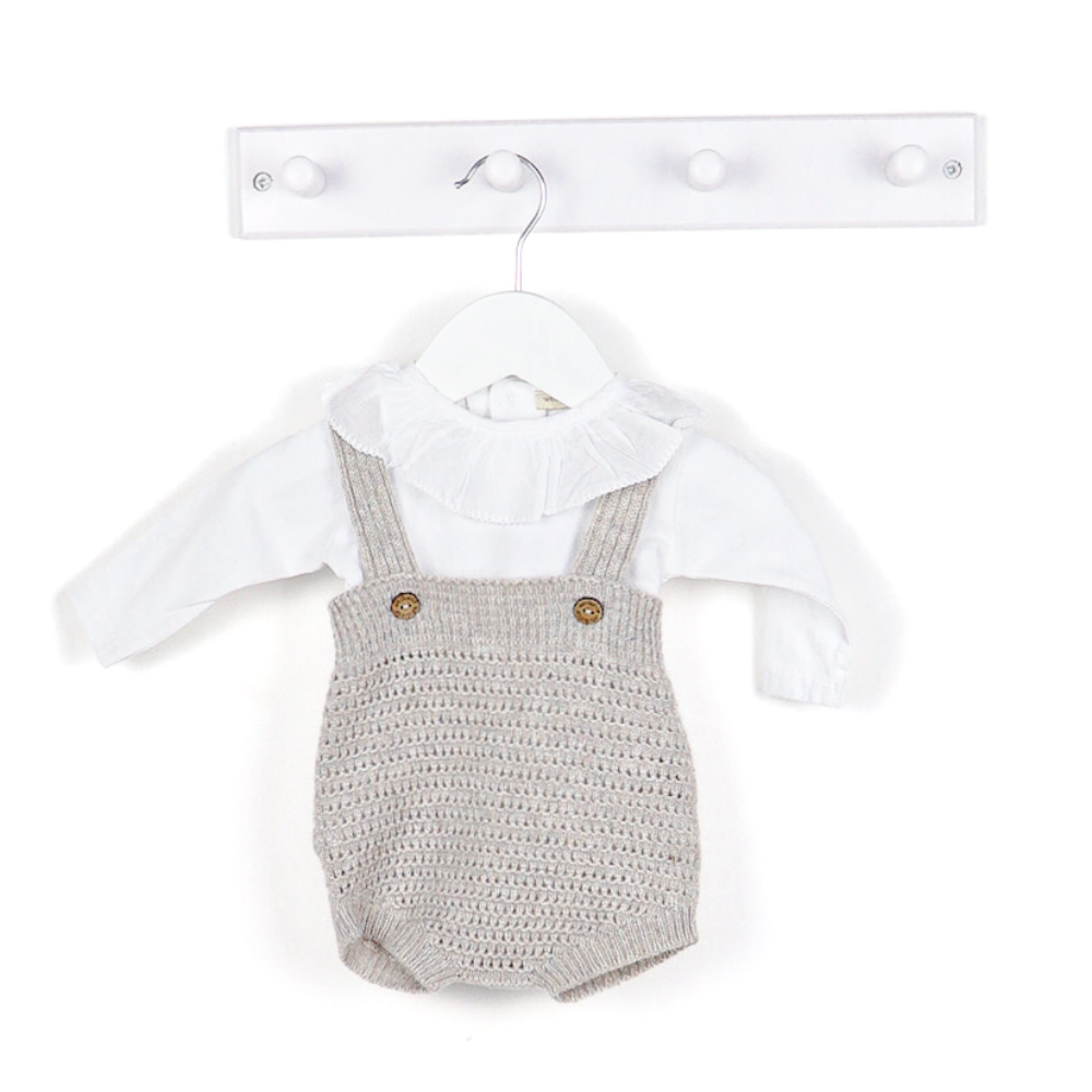 AW Wedoble Girls Beige Dungaree Shortie with Vest – The Wardrobe