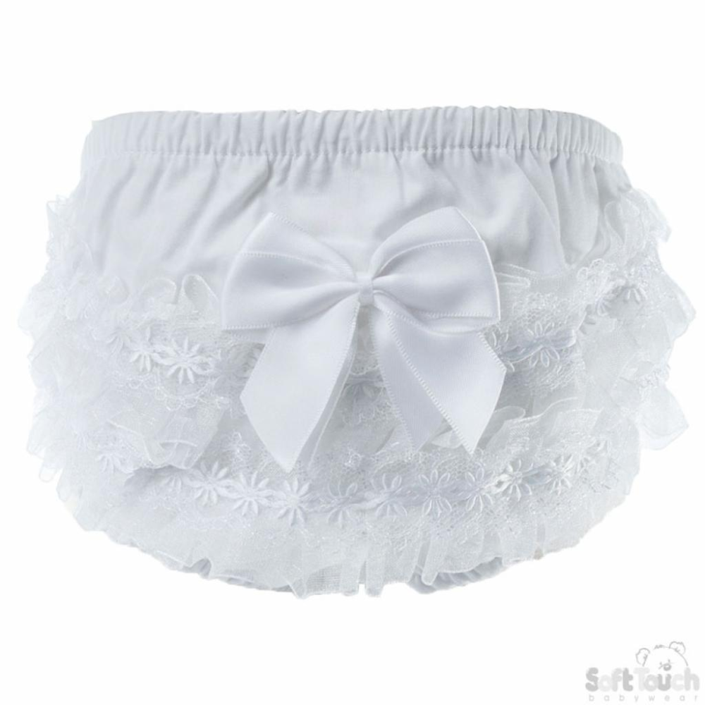 White Cotton Frill Knickers